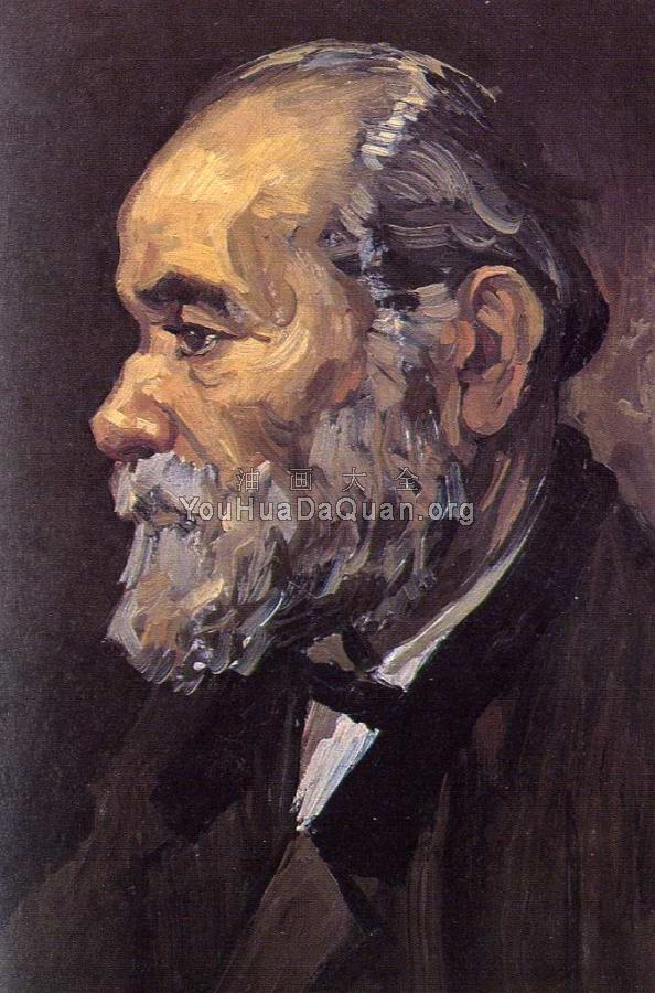 留胡须的老人肖像 - 文森特·威廉·梵高